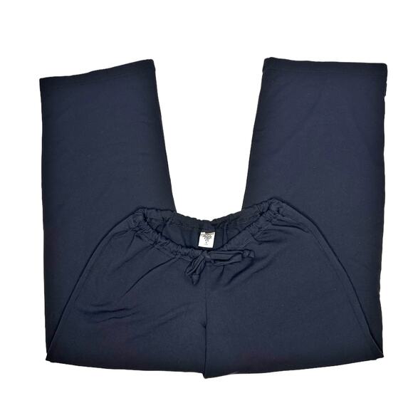 prAna Cropped Yoga Pants Womens Small Black Supplex Relaxed Fit USA Made - Picture 3 of 8